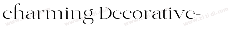 charming Decorative字体转换 charming Decorative字体转换